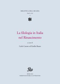 Produktbild: La filologia in Italia nel Rinascimento