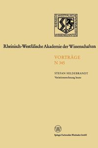 Produktbild: Variationsrechnung heute