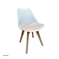 Produktbild: HTI-Living HTI-Living Stuhl Atlanta Wei&szlig;, Velvet Creme HTI-Living Stuhl Atlanta Wei&szlig;, Velvet Creme