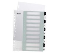 Produktbild: Leitz WOW Register PC PP 1-6 schw/wei&szlig;