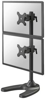 Produktbild: Neomounts FPMA-D700DDV Monitor-Standfu&szlig; 2 Display(s) 25,4 cm (10") - 68,6 cm (27") Schwarz H&ouml;henverstellbar, Neigbar, Schwenkbar, Rotierbar