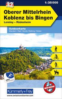 Bild vom Artikel Oberer Mittelrhein Koblenz bis Bingen Nr. 32 Outdoorkarte Deutschland 1:35 000 vom Autor 