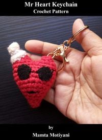 Produktbild: Mr Heart Keychain | Crochet Pattern (Easy Crochet Patterns, #11)