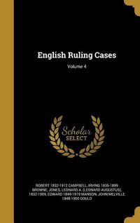 Produktbild: English Ruling Cases; Volume 4