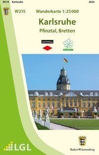 Produktbild: W215 Wanderkarte 1:25 000 Karlsruhe
