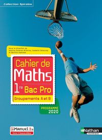 Produktbild: Cahier de Maths 1re Bac Pro Groupements a et B Spirales Livre +