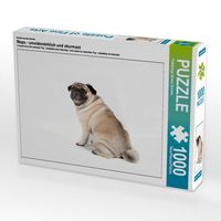 Produktbild: CALVENDO Puzzle Ein Motiv aus dem Kalender Mops - unwiderstehlich und charmant | 1000 Teile Lege-Gr&ouml;&szlig;e 64x48cm Foto-Puzzle f&uuml;r gl&uuml;ckliche Stunden