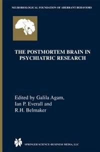 Produktbild: The Postmortem Brain in Psychiatric Research