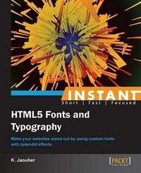 Produktbild: Instant HTML5 Fonts and Typography