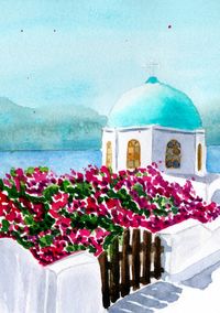 Produktbild: Notizheft "Santorini Dreams"