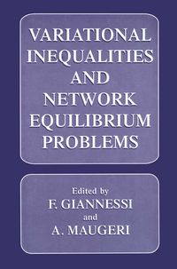 Produktbild: Variational Inequalities and Network Equilibrium Problems