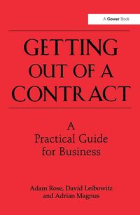 Produktbild: Getting Out of a Contract - A Practical Guide for Business