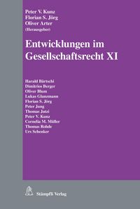Produktbild: Entwicklungen im Gesellschaftsrecht XI