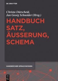Produktbild: Handbuch Satz, &Auml;u&szlig;erung, Schema