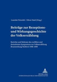 Produktbild: Beitr&auml;ge zur Rezeptions- und Wirkungsgeschichte der Volkserz&auml;hlung