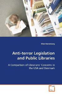 Produktbild: Nierenberg Ellen: Anti-terror Legislation and Public Librari