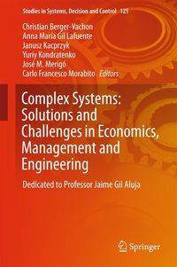 Produktbild: Complex Systems: Solutions and Challenges in Economics, Management and Engineering