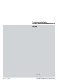 Produktbild: Unelastisches Verhalten zyklisch verformter Stahlbetonbalken