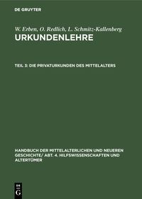 Produktbild: Die Privaturkunden des Mittelalters