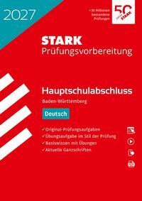 Produktbild STARK Deutsch - Hauptschulabschluss 2027 BW - Prüfungsvorbereitung