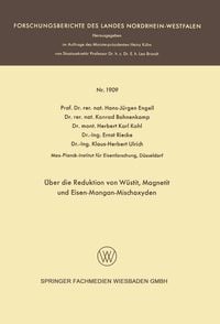 Produktbild: &Uuml;ber die Reduktion von W&uuml;stit, Magnetit und Eisen-Mangan-Mischoxyden