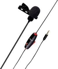 Produktbild: Ansteck Sprach-Mikrofon Hama Smart &Uuml;bertragungsart (Details):Kabelgebunden inkl. Klammer, inkl. Tasche, inkl. Windschutz
