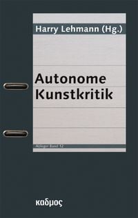 Produktbild: Autonome Kunstkritik