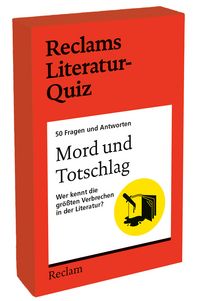 Produktbild: Mord und Totschlag. Wer kennt die gr&ouml;&szlig;ten Verbrechen in der Literatur? 50 Fragen und Antworten f&uuml;r B&uuml;chermenschen