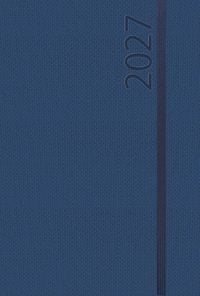 Produktbild: Buchkalender Wochentimer Spirale dunkelblau 2027