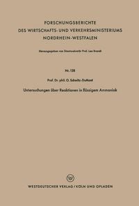 Produktbild: Untersuchungen &uuml;ber Reaktionen in fl&uuml;ssigem Ammoniak