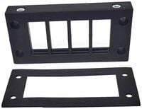 Produktbild: TRU COMPONENTS DVK 16/8 Kabeleinf&uuml;hrungsleiste Klemm-&Oslash; (max.) 16mm Polyamid Schwarz 1St.