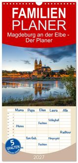 Produktbild: Familienplaner 2027 - Magdeburg an der Elbe - Der Planer mit 5 Spalten (Wandkalender, 21 x 45 cm) CALVENDO