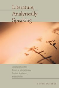 Produktbild: Literature, Analytically Speaking