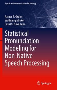 Produktbild: Statistical Pronunciation Modeling for Non-Native Speech Processing
