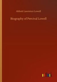 Produktbild: Biography of Percival Lowell