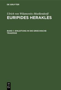 Produktbild: Einleitung in die Griechische Trag&ouml;die