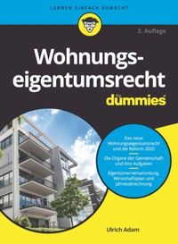 Bild vom Artikel Wohnungseigentumsrecht für Dummies vom Autor Ulrich Adam