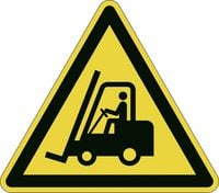 Produktbild: DURABLE Sicherheitskennzeichen f&uuml;r Bodenmarkierungen permanent, Warnung vor Flurf&ouml;rderzeugen 430 x 430 mm
