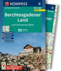 Produktbild: KOMPASS Wanderf&uuml;hrer Berchtesgadener Land und Steinernes Meer, 55 Touren mit Extra-Tourenkarte