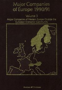 Produktbild: Major Companies of Europe 1990/91 Volume 3