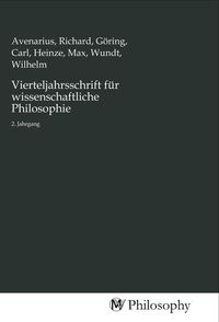 Produktbild: Vierteljahrsschrift f&uuml;r wissenschaftliche Philosophie
