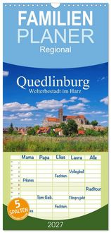 Produktbild: Familienplaner 2027 - Quedlinburg - Welterbestadt im Harz mit 5 Spalten (Wandkalender, 21 x 45 cm) CALVENDO