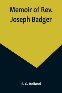 Produktbild: Memoir of Rev. Joseph Badger
