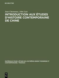 Produktbild: Introduction aux &eacute;tudes d'histoire contemporaine de Chine