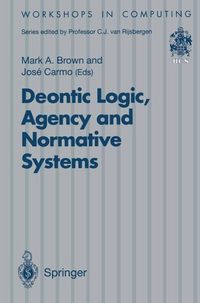 Produktbild: Deontic Logic, Agency and Normative Systems