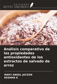 Produktbild: An&aacute;lisis comparativo de las propiedades antioxidantes de los extractos de salvado de arroz