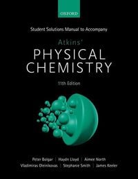 Produktbild: Bolgar, P: Student Solutions Manual/Atkins' Phys. Chemistry