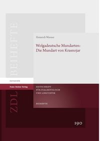 Produktbild: Wolgadeutsche Mundarten: Die Mundart von Krasnojar