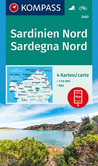 Bild vom Artikel KOMPASS Wanderkarten-Set 2497 Sardinien Nord, Sardegna Nord (4 Karten) 1:50.000 vom Autor 