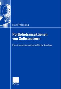 Produktbild: Portfoliotransaktionen von Selbstnutzern